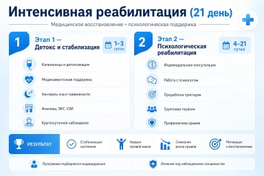 Реабилитация за 21 день в Абатском